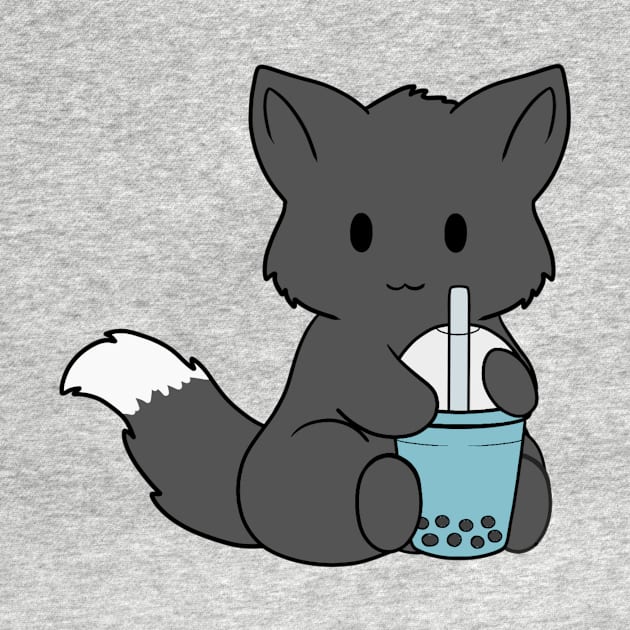 Bubble Tea Black Fox by BiscuitSnack